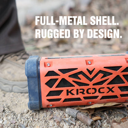 KROCX TRAVOR All-Aluminum Outdoor Bluetooth Speaker – Full-Metal Armor, IP68, Magnetic Mount, Bassup