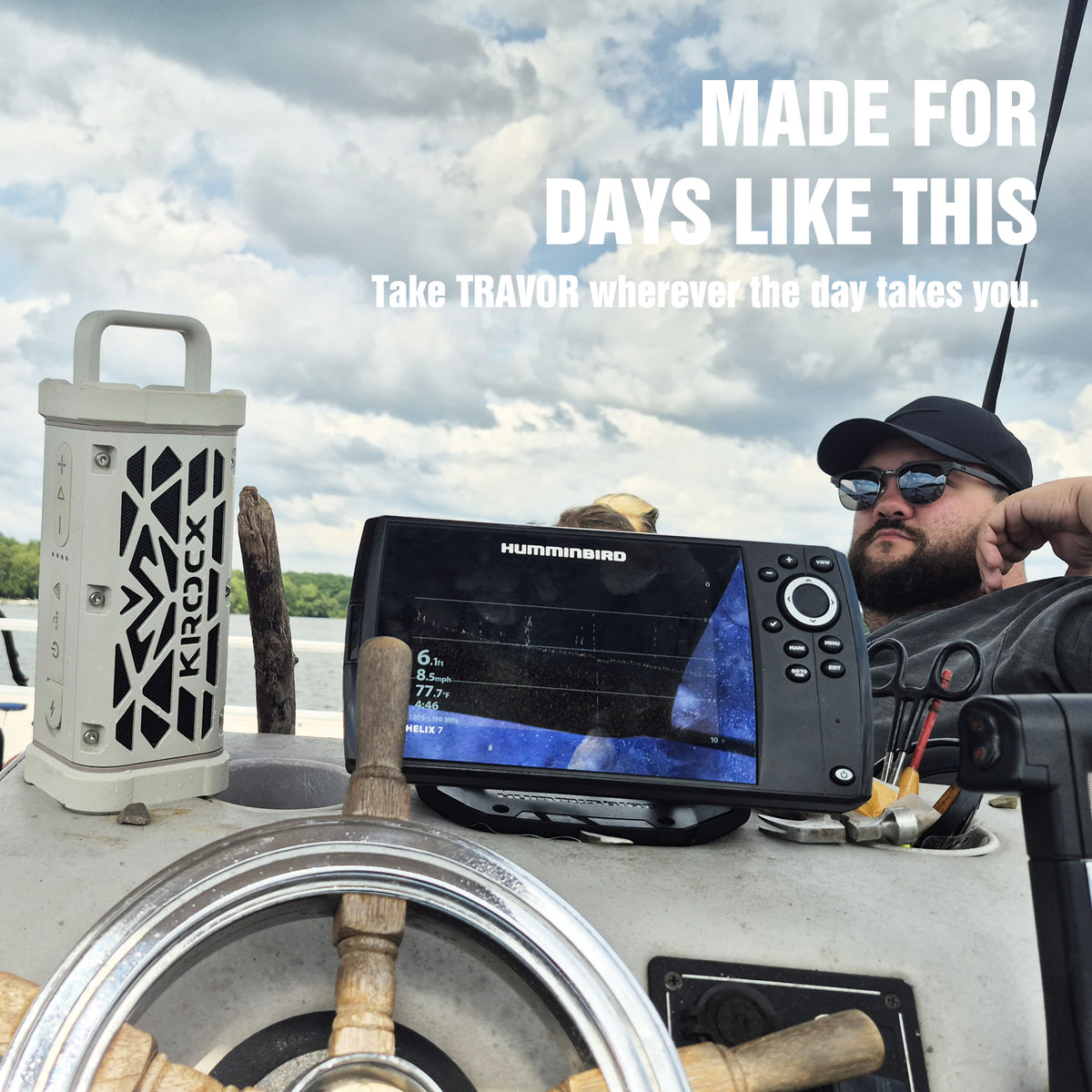 KROCX TRAVOR All-Aluminum Magnetic Outdoor Bluetooth Speaker