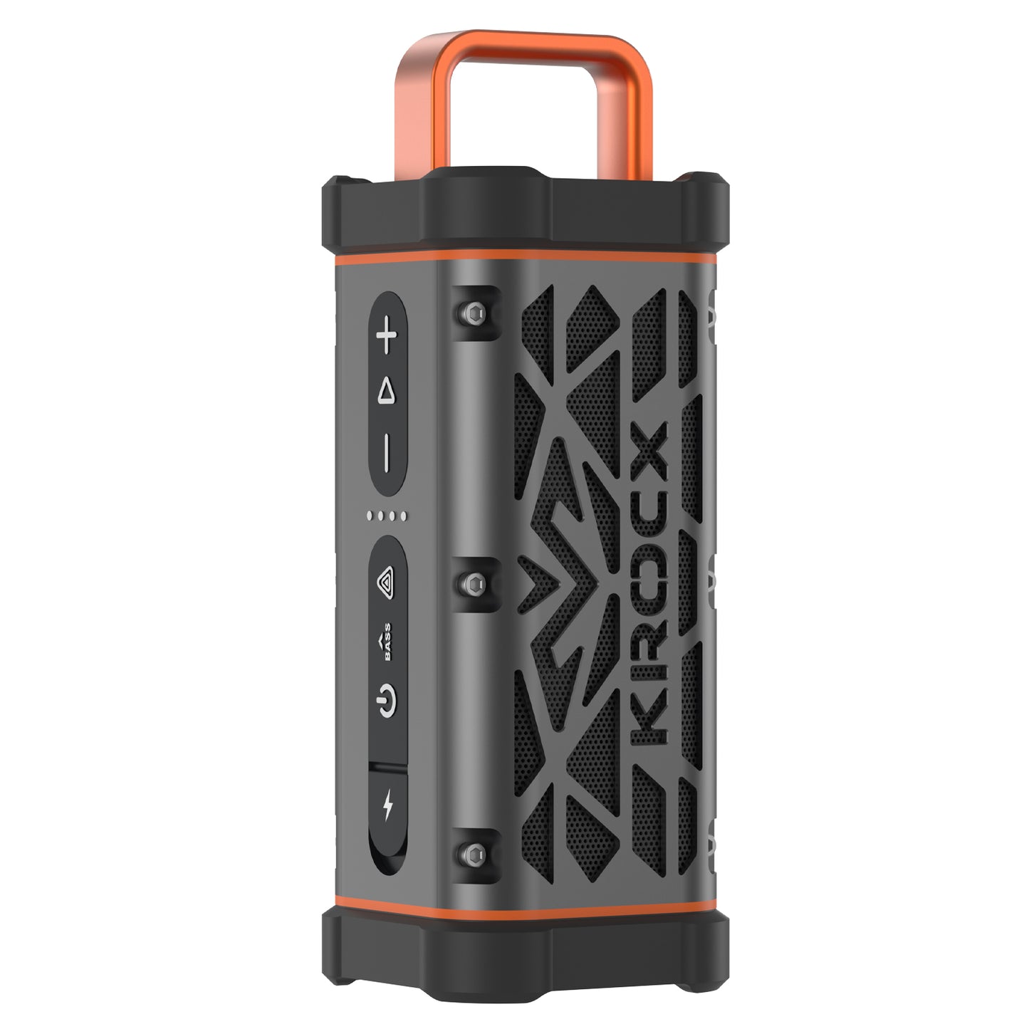 KROCX TRAVOR All-Aluminum Outdoor Bluetooth Speaker – Full-Metal Armor, IP68, Magnetic Mount, Bassup