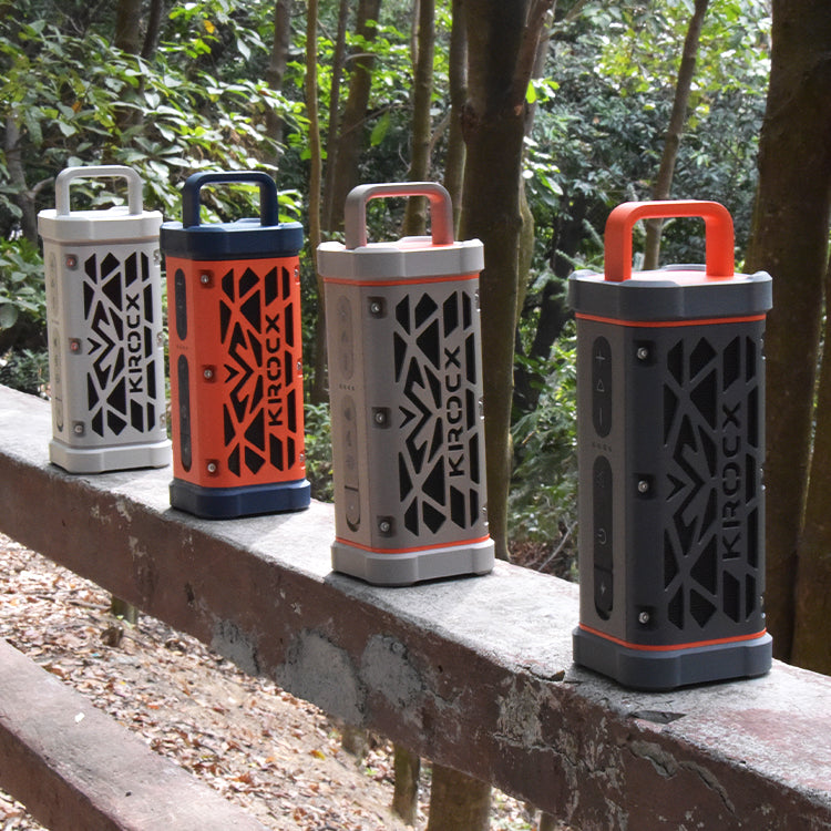 KROCX TRAVOR All-Aluminum Outdoor Bluetooth Speaker – Full-Metal Armor, IP68, Magnetic Mount, Bassup