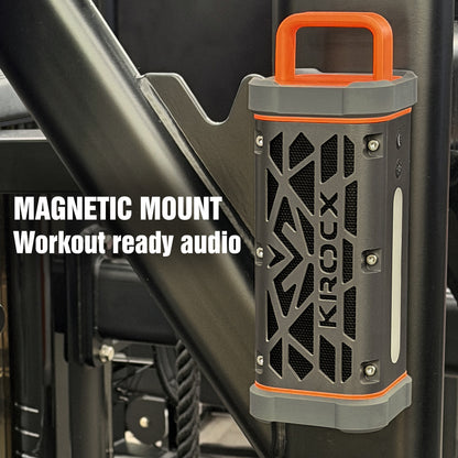 KROCX TRAVOR All-Aluminum Outdoor Bluetooth Speaker – Full-Metal Armor, IP68, Magnetic Mount, Bassup
