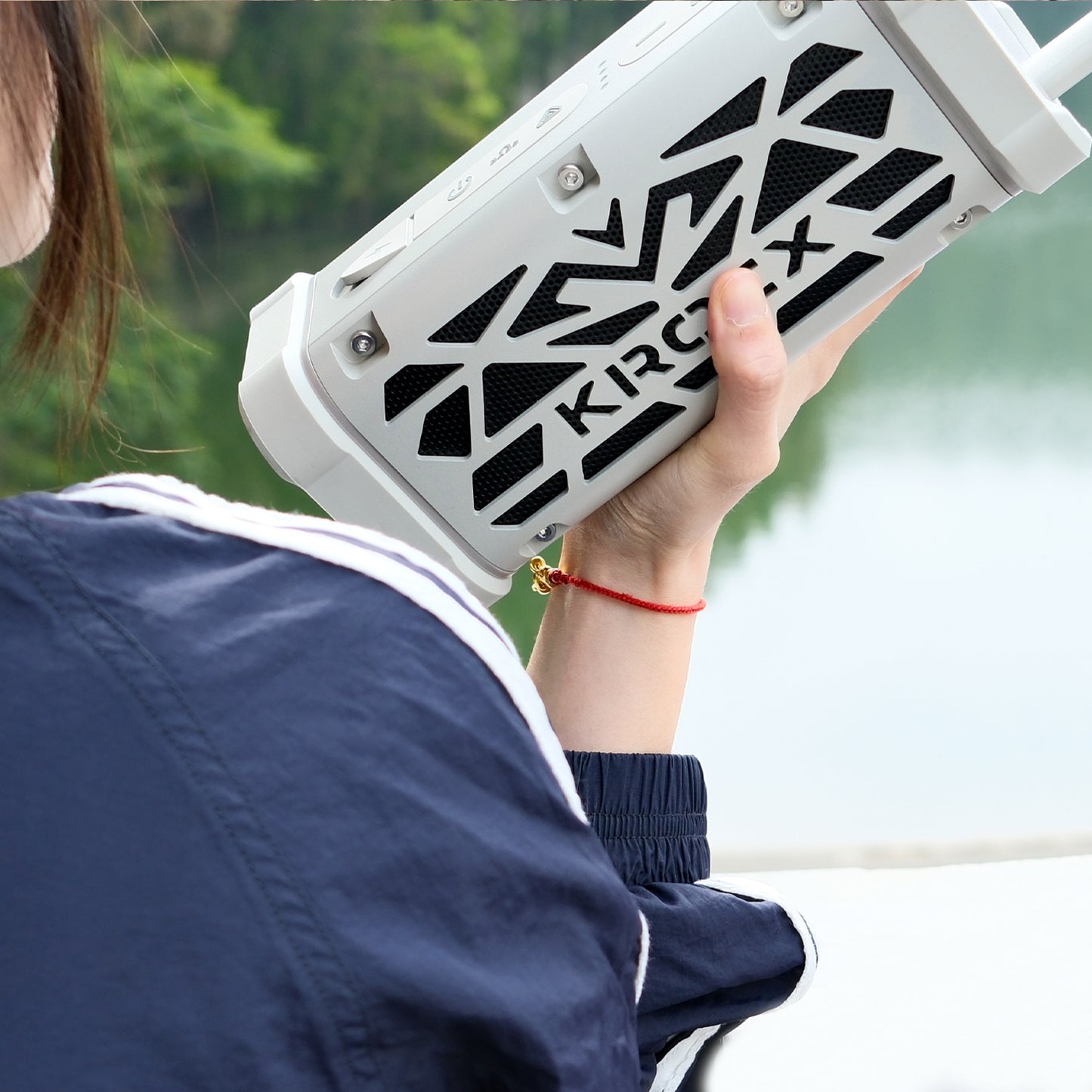 KROCX TRAVOR All-Aluminum Outdoor Bluetooth Speaker – Full-Metal Armor, IP68, Magnetic Mount, Bassup