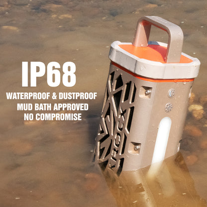 KROCX TRAVOR All-Aluminum Outdoor Bluetooth Speaker – Full-Metal Armor, IP68, Magnetic Mount, Bassup