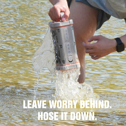 KROCX TRAVOR All-Aluminum Outdoor Bluetooth Speaker – Full-Metal Armor, IP68, Magnetic Mount, Bassup