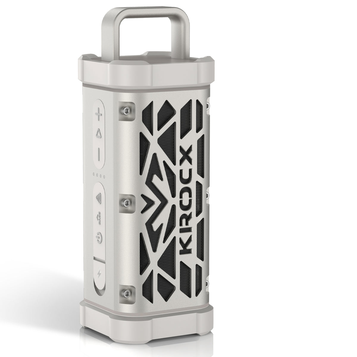 KROCX TRAVOR All-Aluminum Outdoor Bluetooth Speaker – Full-Metal Armor, IP68, Magnetic Mount, Bassup