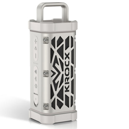 KROCX TRAVOR All-Aluminum Outdoor Bluetooth Speaker – Full-Metal Armor, IP68, Magnetic Mount, Bassup