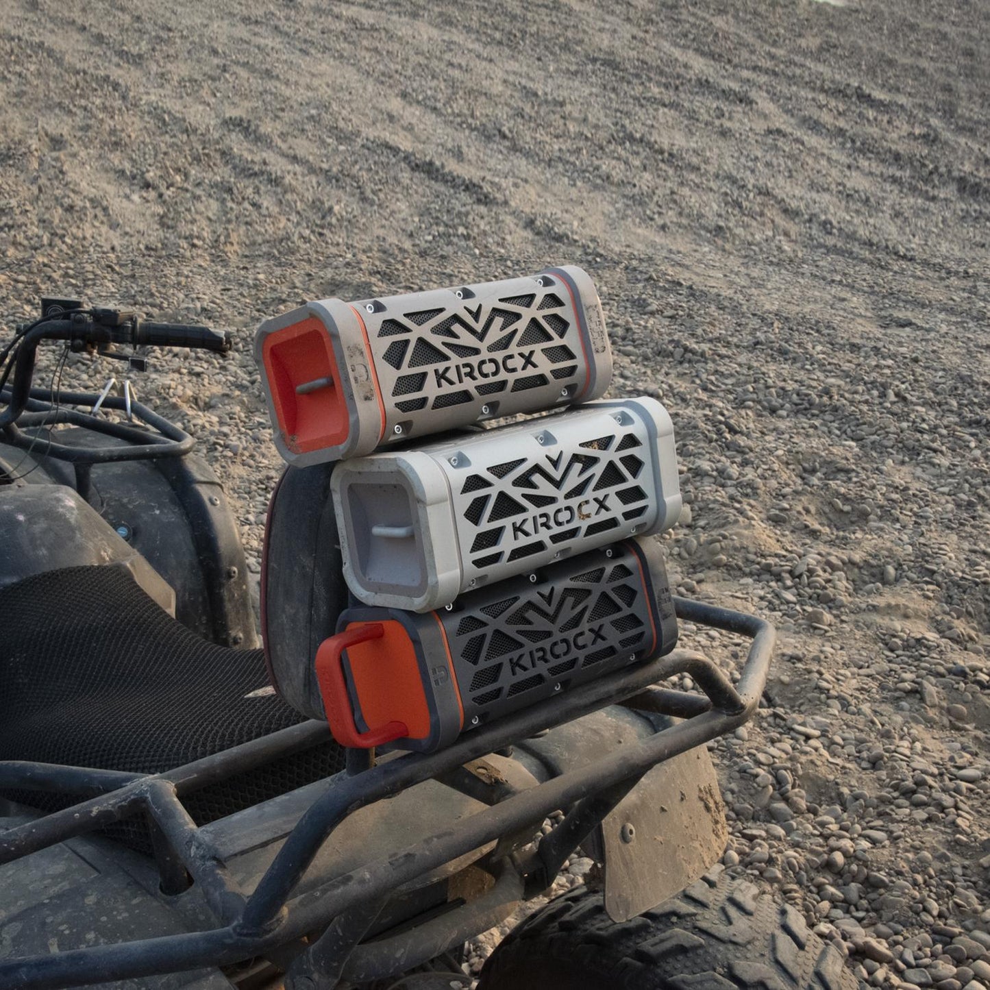 KROCX TRAVOR All-Aluminum Outdoor Bluetooth Speaker – Full-Metal Armor, IP68, Magnetic Mount, Bassup