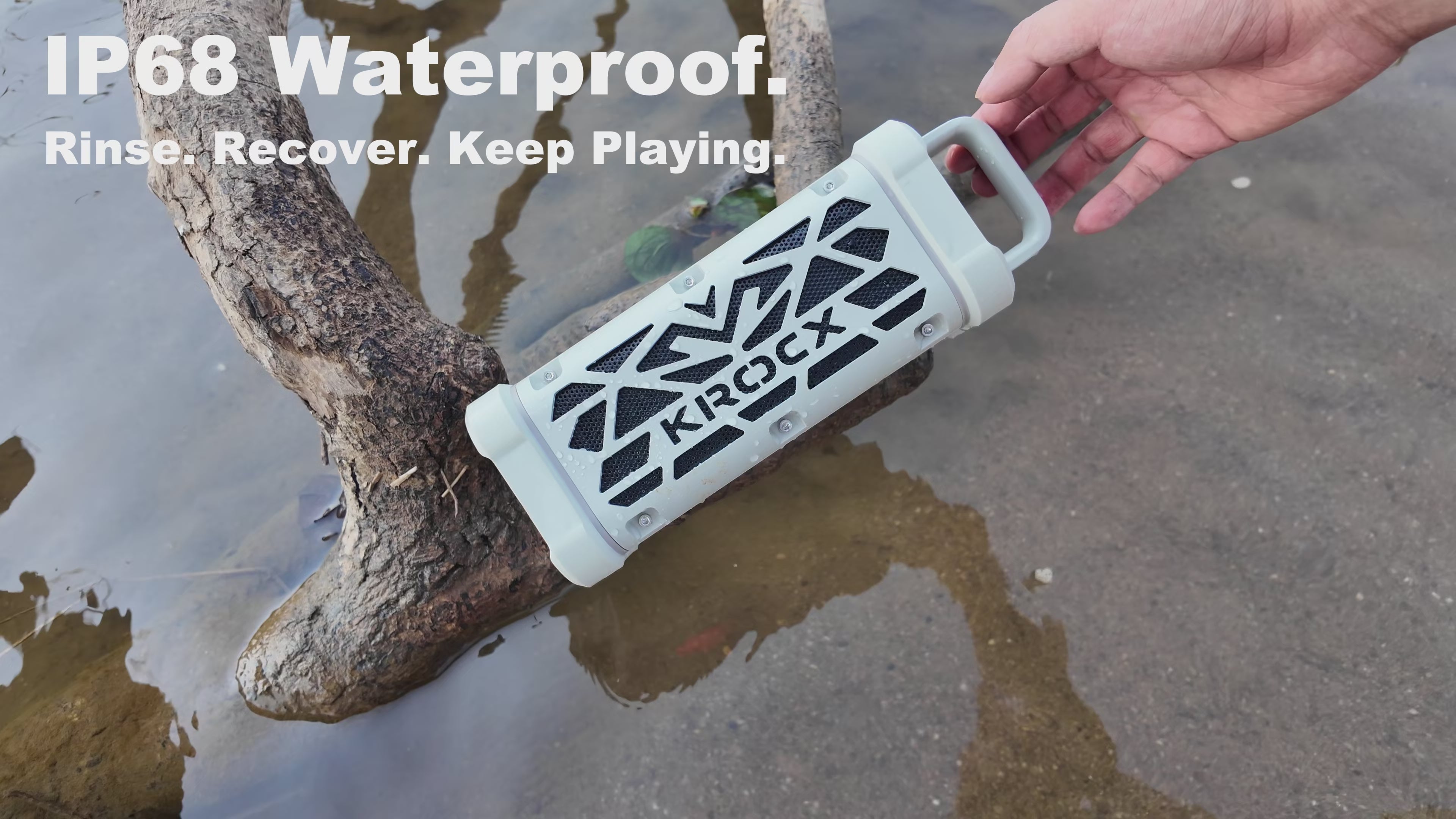 Load video: Underwater. Fully submerged. Still playing.